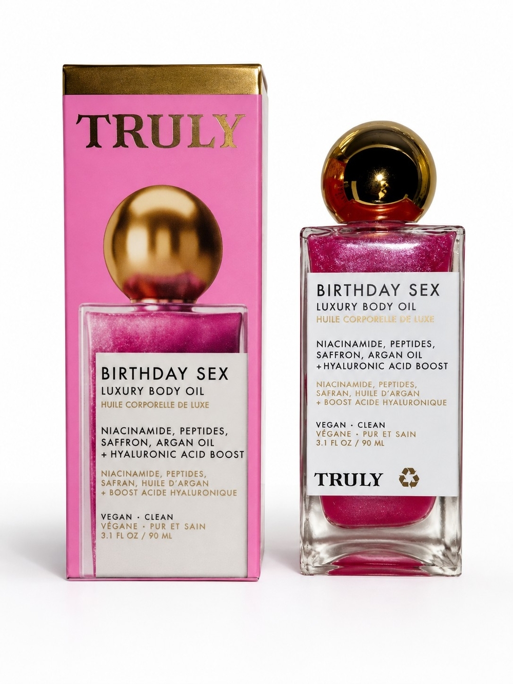 Truly Birthday Sex Luxury Body Oil 3.1 oz / 90 mL NIB